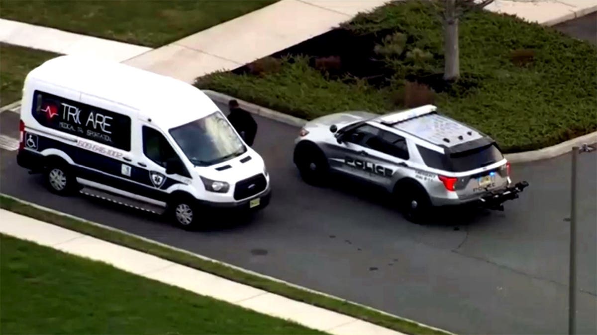 Police officer on scene at nursing facility