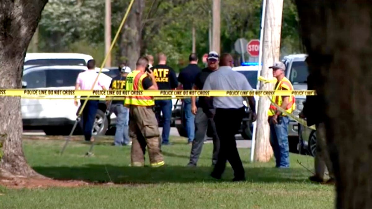 police and fire officials on the scene