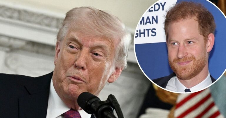 President Trump Makes Subtle Dig at Prince Harry and Meghan Markle’s Marriage After Ukraine Speech