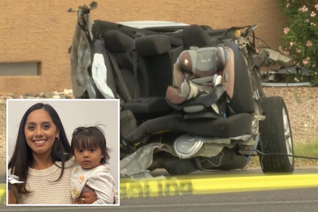 Arizona man charged with murder for alleged street racing crash that split vehicle in half, killing 3-year-old girl and injuring pregnant mother