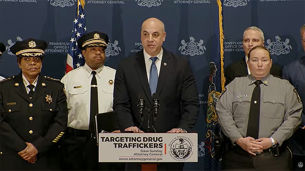 attorney general speaks at press conference