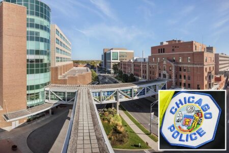 Two police officers shot during prisoner transport at Chicago hospital, suspect in custody