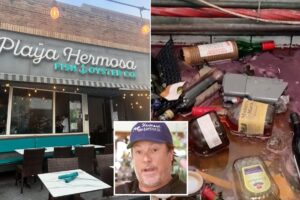 Hermosa Beach dine-and-dasher caught on camera rampaging through restaurant and chugging booze