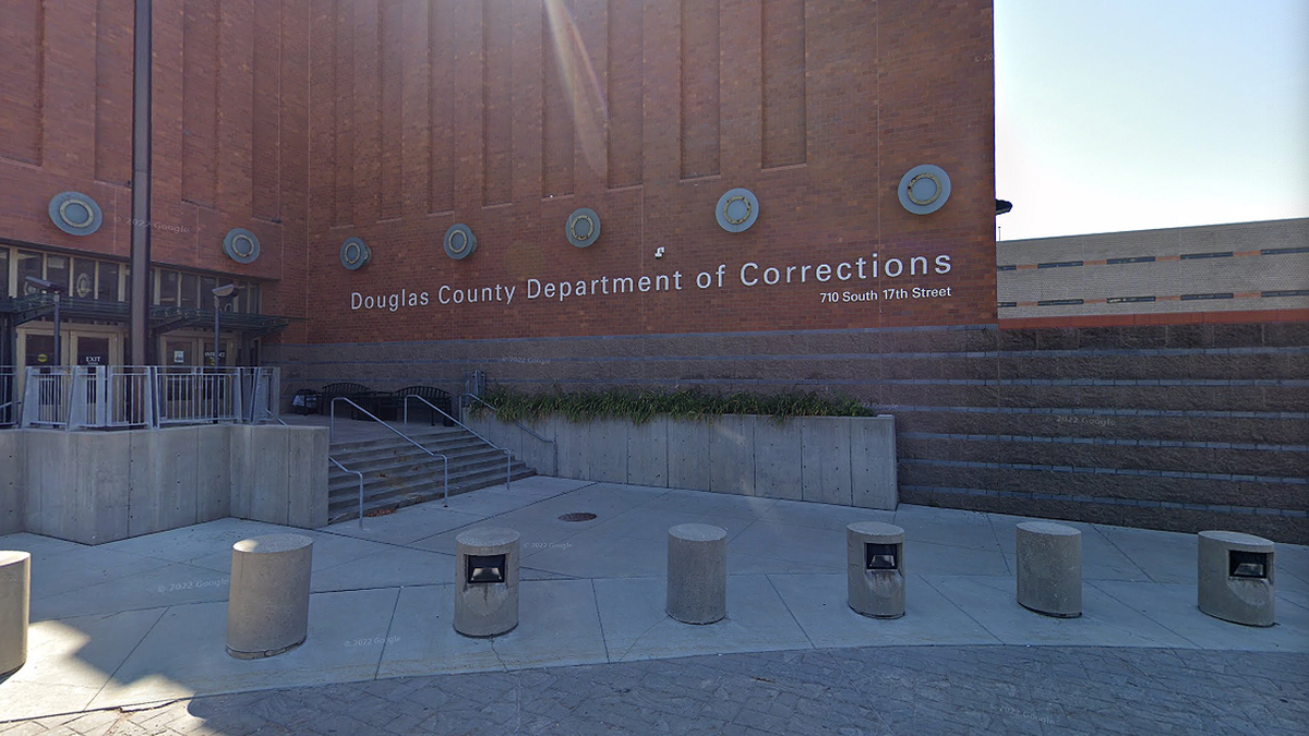 Douglas County Department of Corrections building in Omaha, Nebraska where Lavern Scott is being held