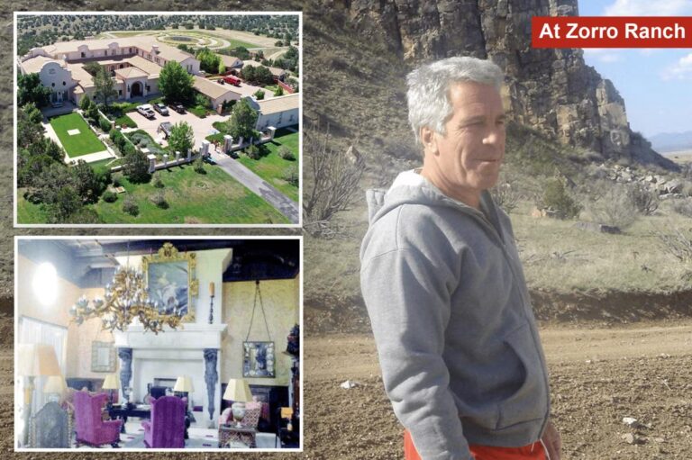 ‘Multiple young men’ allegedly drugged, raped at Epstein’s Zorro Ranch where ‘super predators’ roamed