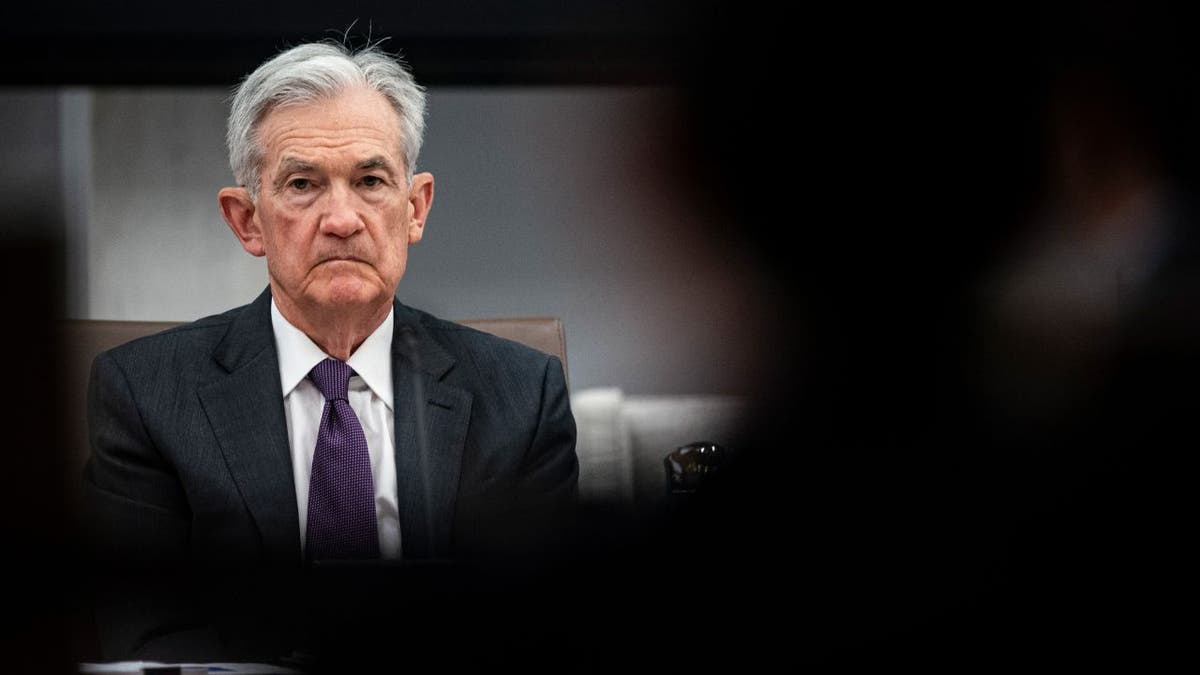 Jerome Powell speaking during Federal Reserve Board meeting in Washington, D.C.