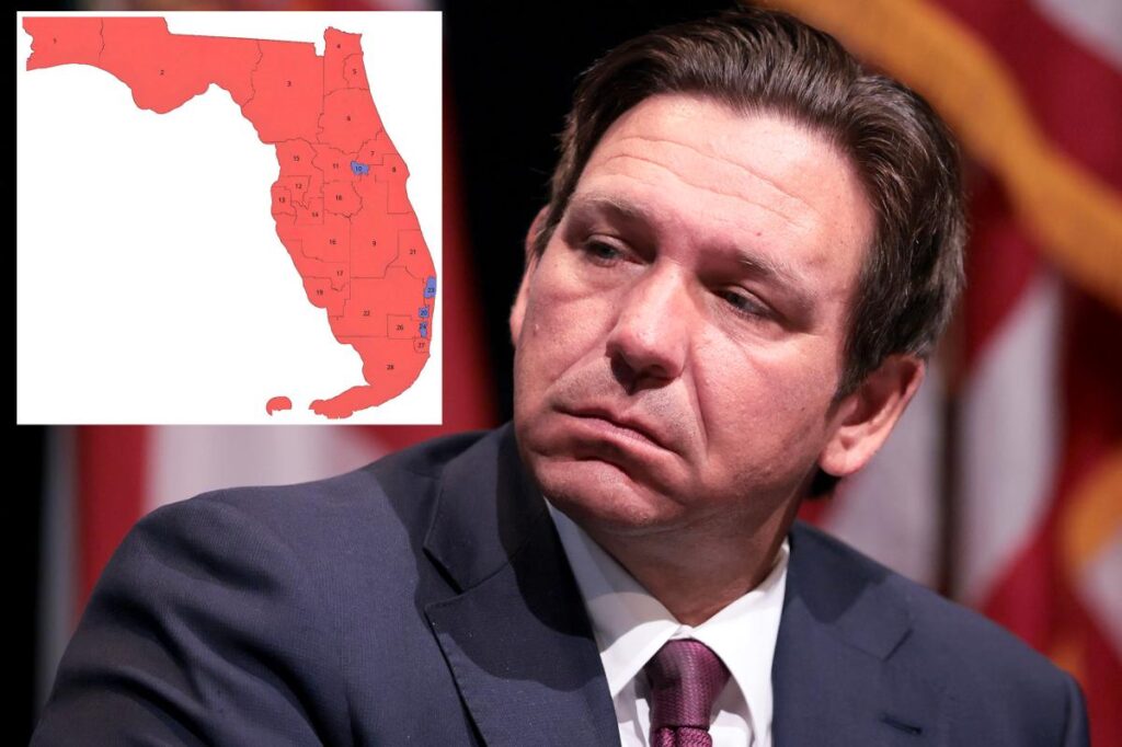 Gov. Ron DeSantis unveils proposed new Florida congressional map giving GOP four extra seats