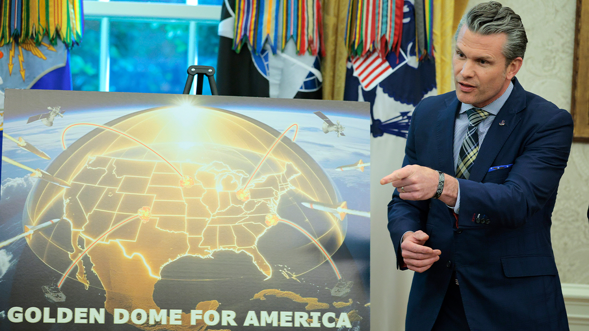 Secretary of Defense Pete Hegseth speaking in the Oval Office