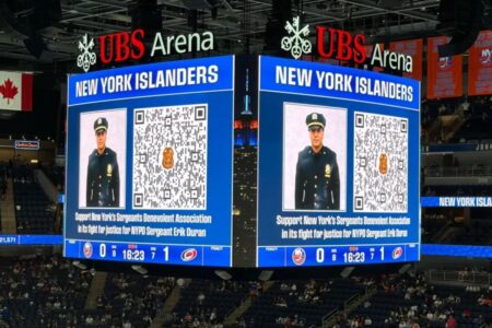 Islanders fans rally behind jailed ‘cooler cop’ Erik Duran after launch of defense legal fund