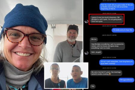 Lynette Hooker told friend she was scared of boating with husband in chilling texts sent after couple briefly split: ‘Not going back’