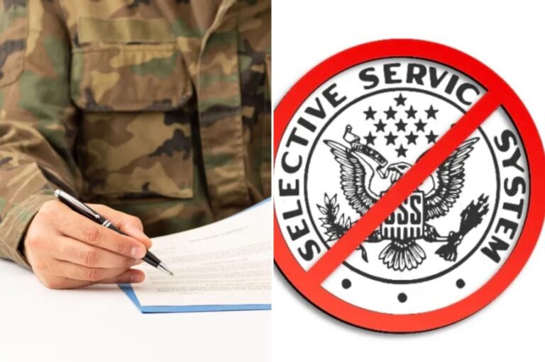 Anti-war activists rally against Trump’s automatic military draft registration: ‘Dangerous data grab’ Anti-war activists rally against Trump’s automatic military draft registration: ‘Dangerous data grab’