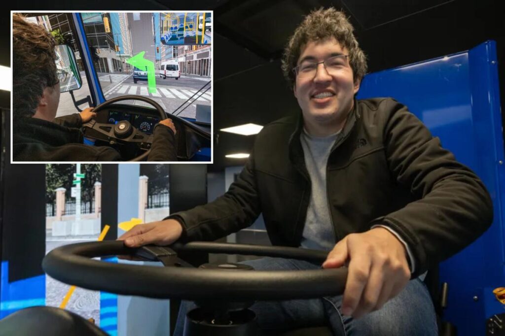 Exclusive | Do you have what it takes to be an NYC bus driver? The Post takes a spin in the MTA’s spiffy, new simulator — and finds out just how tough the job really is