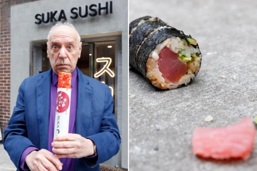 Trying NYC’s latest ridiculous viral food trend — Sushi push pops that may require a trip to the dry cleaner