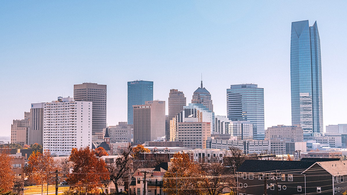 Oklahoma City skyline.