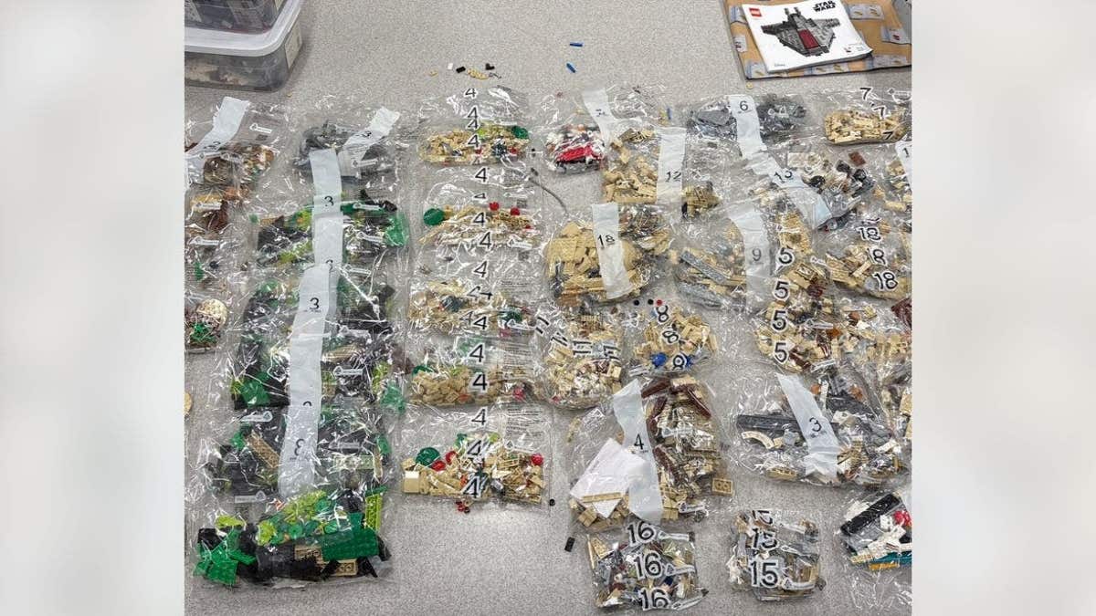Dried pasta used to fill Lego boxes in alleged theft scheme