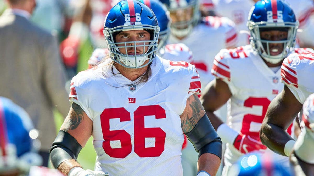 New York Giants offensive guard Shane Lemieux