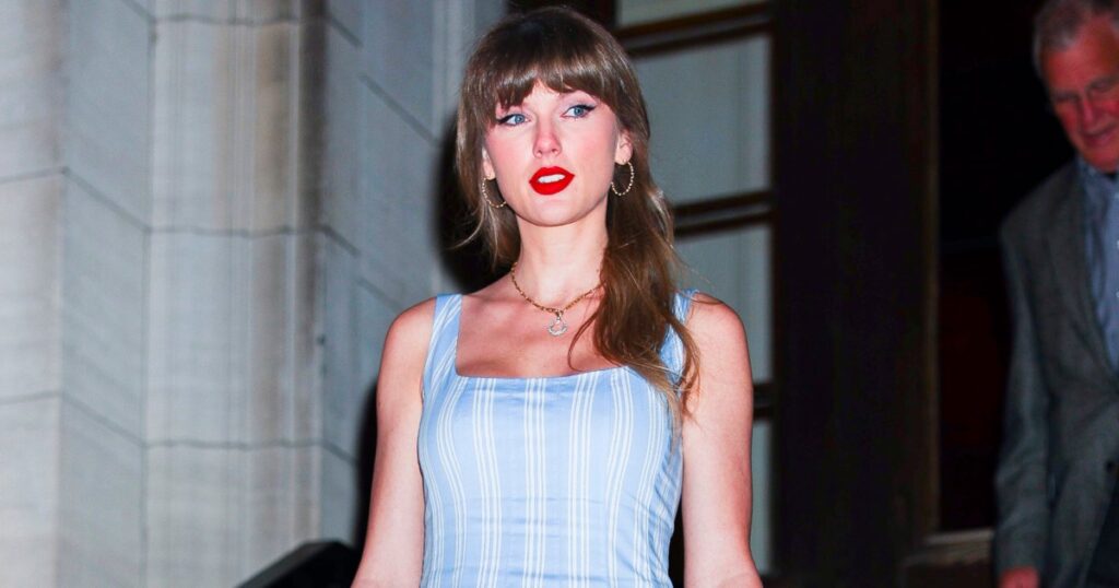 Taylor Swift’s Dreamy Pinstripe Dress Is Flying Off Shelves — But Amazon Has a Twin for Less