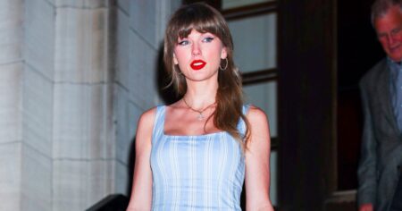 Taylor Swift’s Dreamy Pinstripe Dress Is Flying Off Shelves — But Amazon Has a Twin for Less