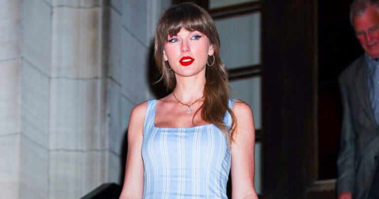 Taylor Swift’s Dreamy Pinstripe Dress Is Flying Off Shelves — But Amazon Has a Twin for Less