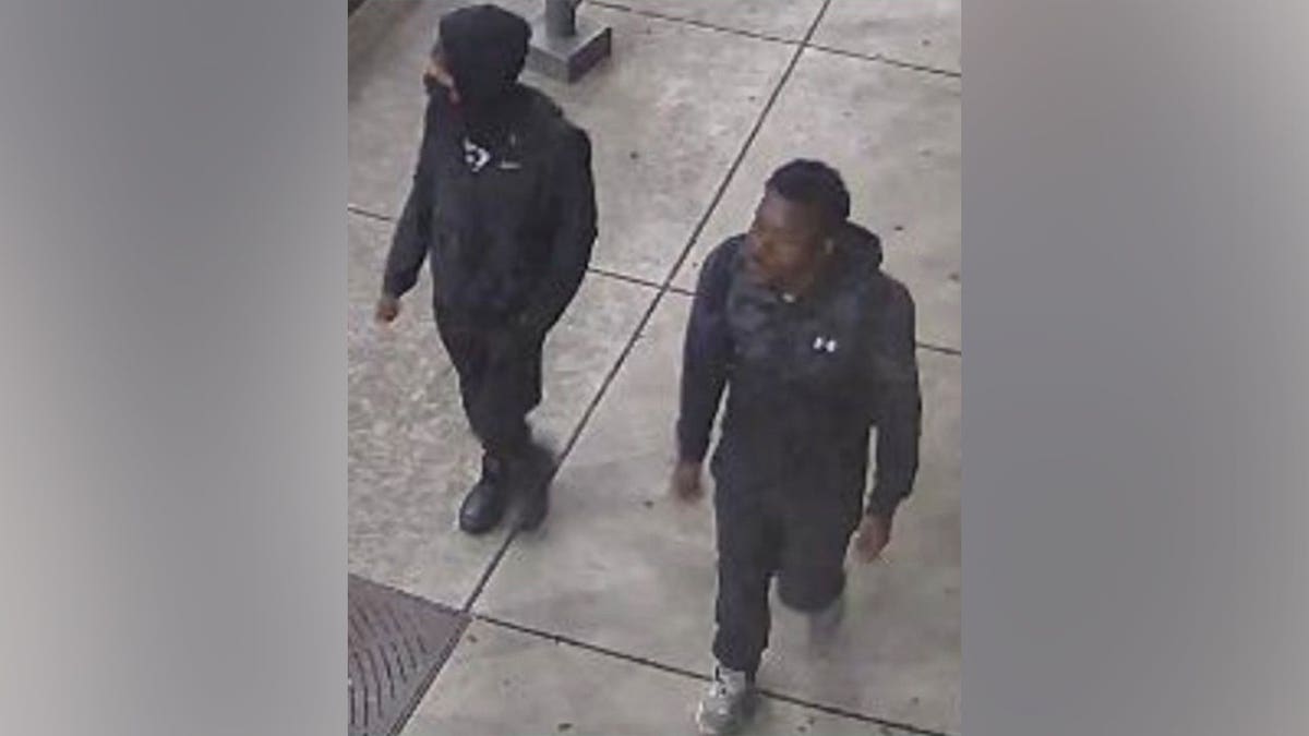 Authorities are searching for nine suspects accused of chasing and attacking a Temple University student in a campus residential hall lobby