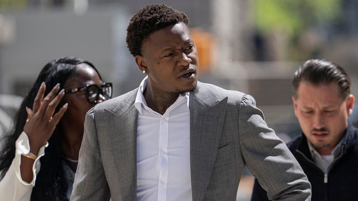 Miami Heat's Terry Rozier arriving at Brooklyn federal court in New York