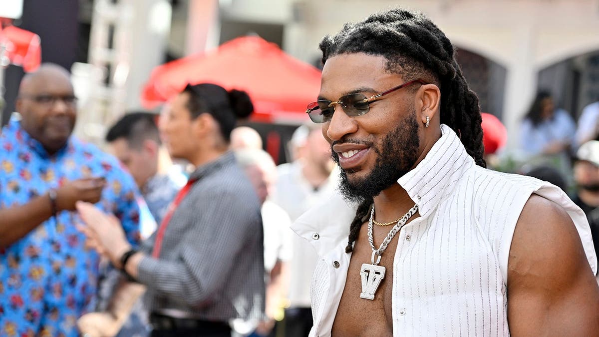 Trick Williams standing at Netflix Presents The Raw Brunch event in Las Vegas