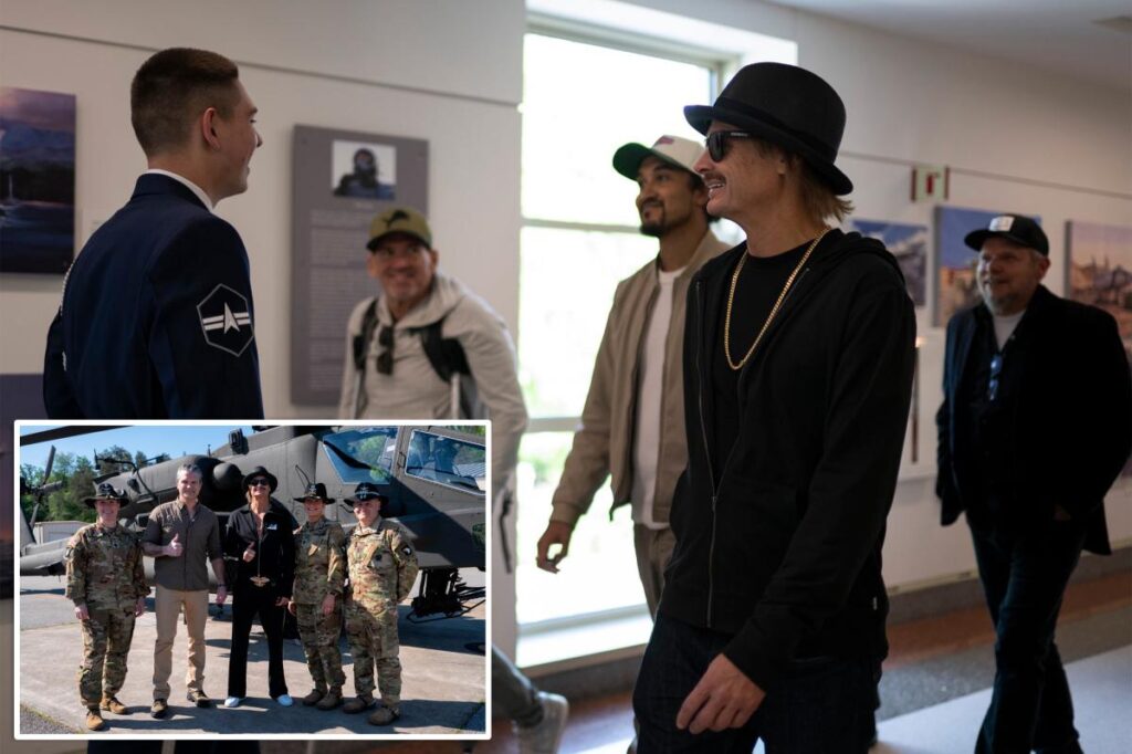 Kid Rock, Pete Hegseth fly in Army Apache attack helicopters weeks after viral fly-by stunt over rocker’s home draws backlash