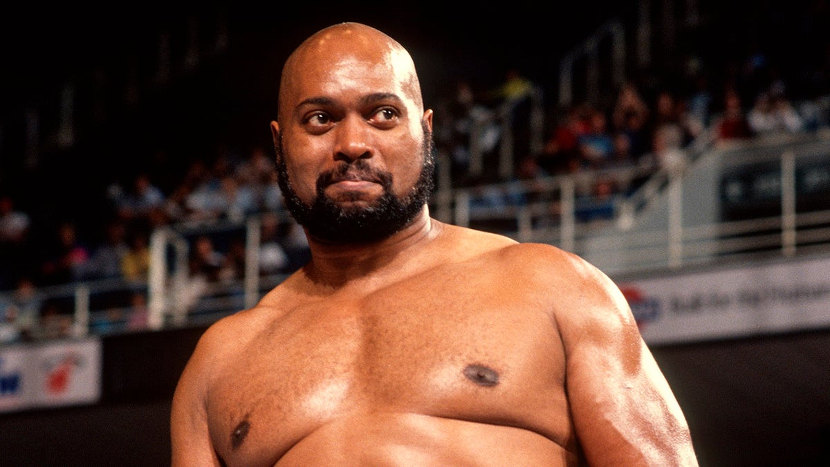 Bad News Brown looking on at Miami Arena in Miami Florida