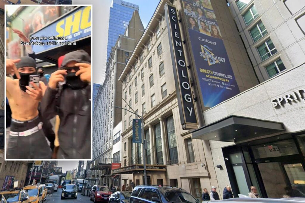 Mob of teens storms Times Square Scientology church amid viral ‘speed running’ trend