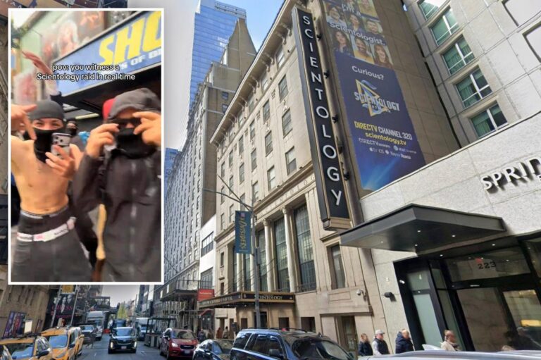 Mob of teens storms Times Square Scientology church amid viral ‘speed running’ trend