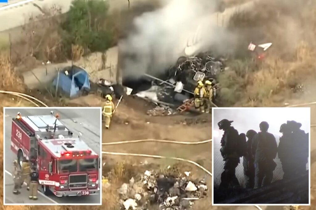 LA commuter misery as northbound  110 shuts down ‘indefinitely’ after homeless camp fire