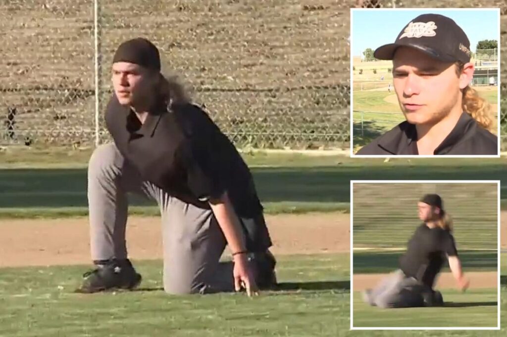 Little League umpire goes viral for insane antics on the field