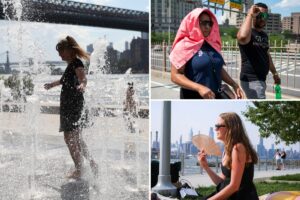 NYC’s temps to soar into triple digit burn next week — as summer heat will also roast eastern US