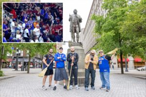Bargain-hunting Knicks fans invade Cleveland on eve of Game 4 of NBA conference finals Bargain-hunting Knicks fans invade Cleveland on eve of Game 4 of NBA conference finals