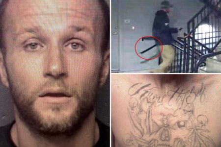Samurai sword-wielding maniac on the run after trying to carve up man at party and cops can’t find him