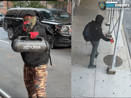 Masked weirdo with a microphone keeps vandalizing Polish consulate in NYC: cops