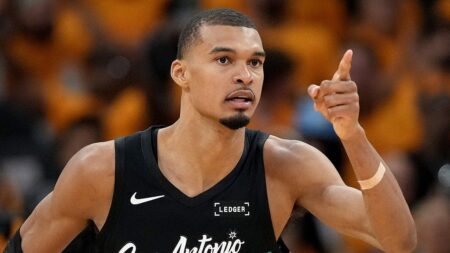 Victor Wembanyama sets NBA postseason block record in the Spurs’ loss to the Timberwolves