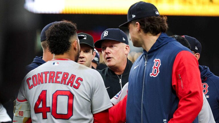 Red Sox broadcast fumes at Framber Valdez for acting like a child in bench-clearing move: ‘What a joke’