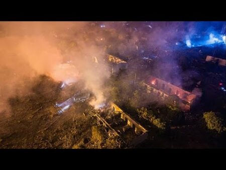 21 people killed and dozens injured in massive explosion at fireworks plant in China