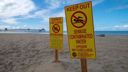 Tsunami of sewage from Mexico barrels toward US coastline, officials warn