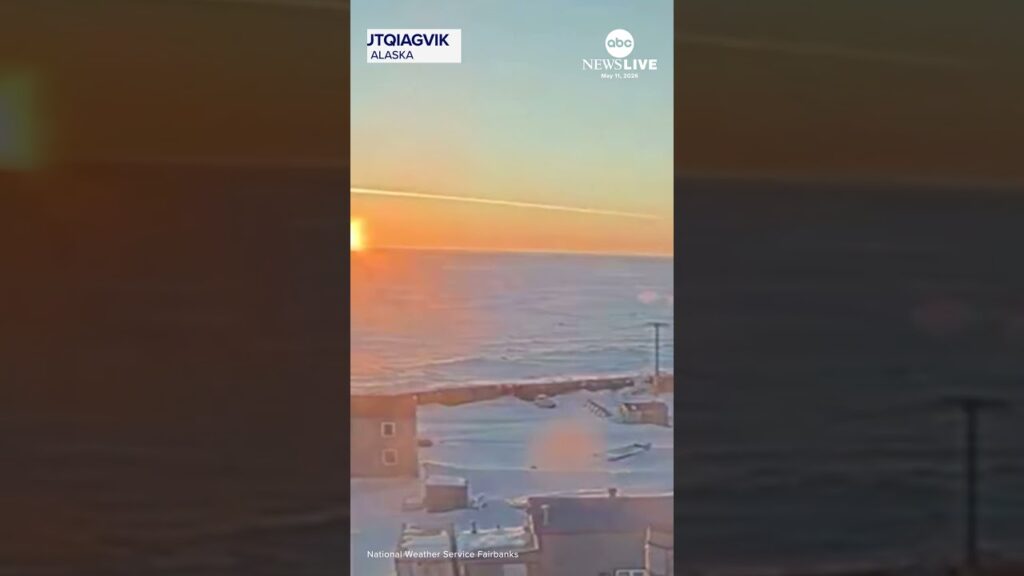 The sun won’t set in this Alaskan city until Aug. 2