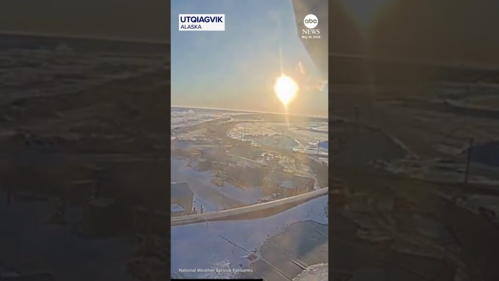 Alaskan town welcomes ‘midnight sun’ with final sunrise for 84 days