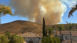 Fast-moving Sandy Fire burns 184 acres in Southern California, forcing evacuations in Simi Valley area