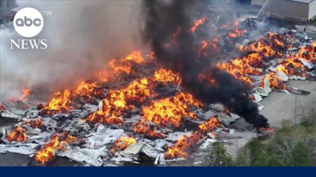 ‘Mass casualty’ explosion and fire kills a firefighter, injures 10 in Maine