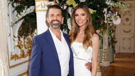 Donald Trump Jr marries Bettina Anderson ahead of Bahamas wedding celebration