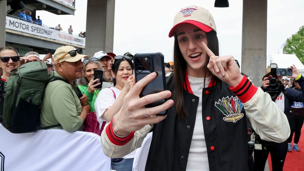 Indy 500 fans clamor for Caitlin Clark as she takes center stage at race