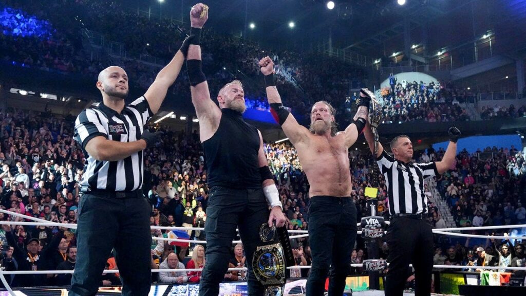 Adam Copeland, Christian Cage snap 25-year drought, win AEW Tag Team Championship at Double or Nothing