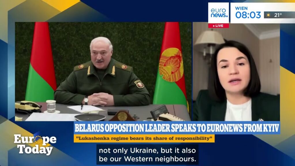 Belarus’ opposition leader: “Russia is killing civilians to put pressure on Ukraine”