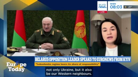 Belarus’ opposition leader: “Russia is killing civilians to put pressure on Ukraine” Belarus’ opposition leader: “Russia is killing civilians to put pressure on Ukraine”