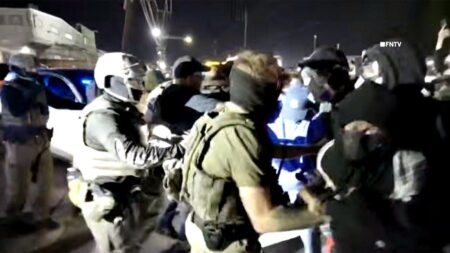 Federal agents in New Jersey beat back anti-ICE agitators in chaos outside Delaney Hall detention facility Federal agents in New Jersey beat back anti-ICE agitators in chaos outside Delaney Hall detention facility